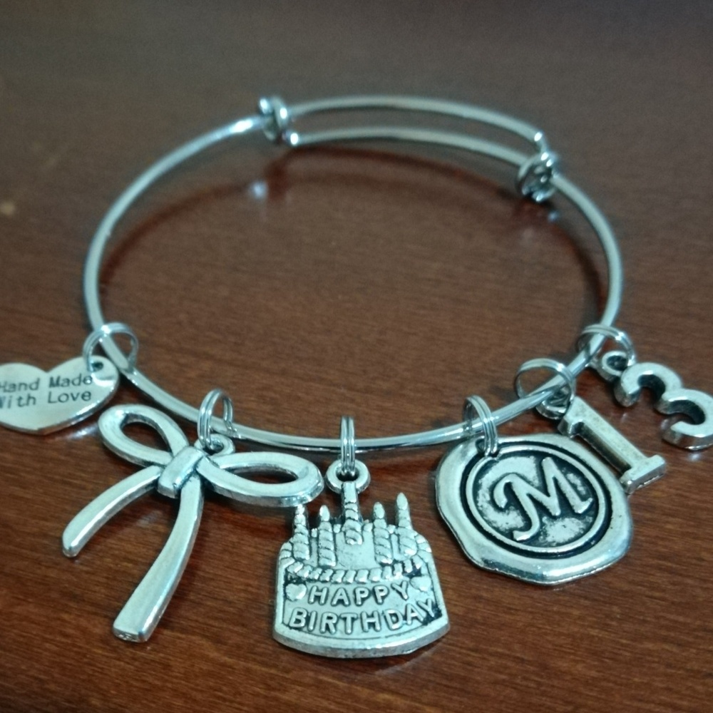Sweet 13th birthday gift adjustable bracelet